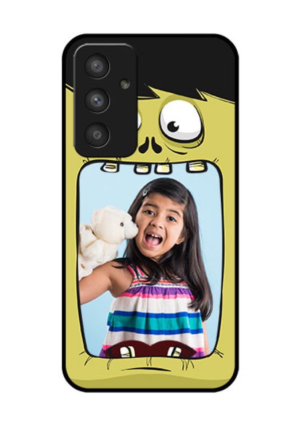 Galaxy A54 5G Personalized Glass Phone Case - Cartoon monster back case Design