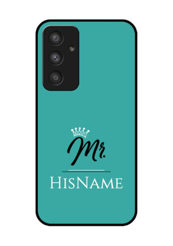 Galaxy A54 5G Custom Glass Phone Case Mr with Name