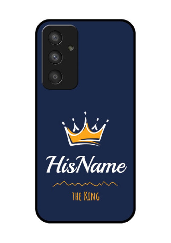 Galaxy A54 5G Glass Phone Case King with Name