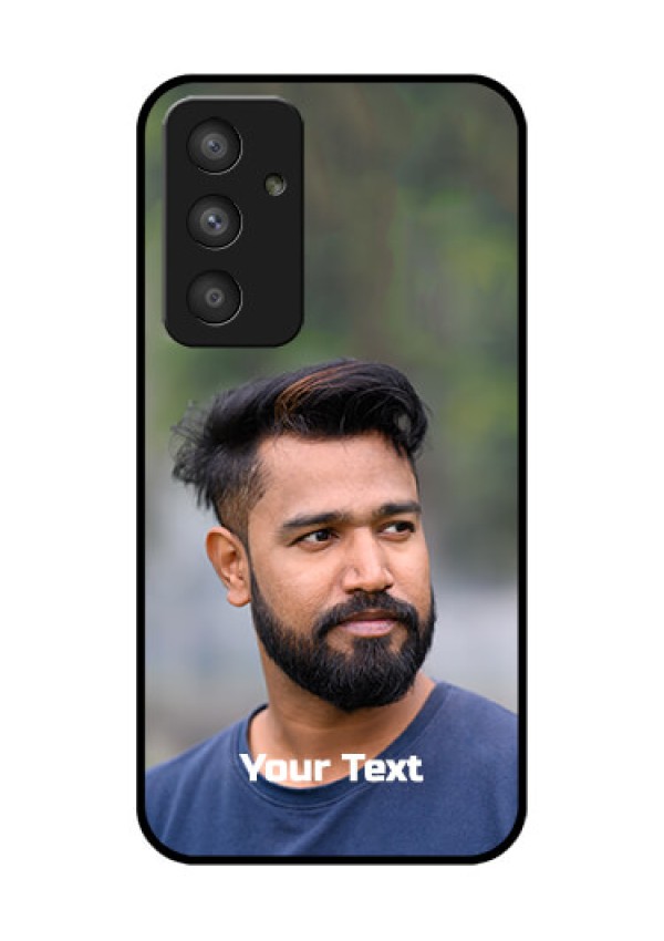 Galaxy A54 5G Glass Mobile Cover: Photo with Text