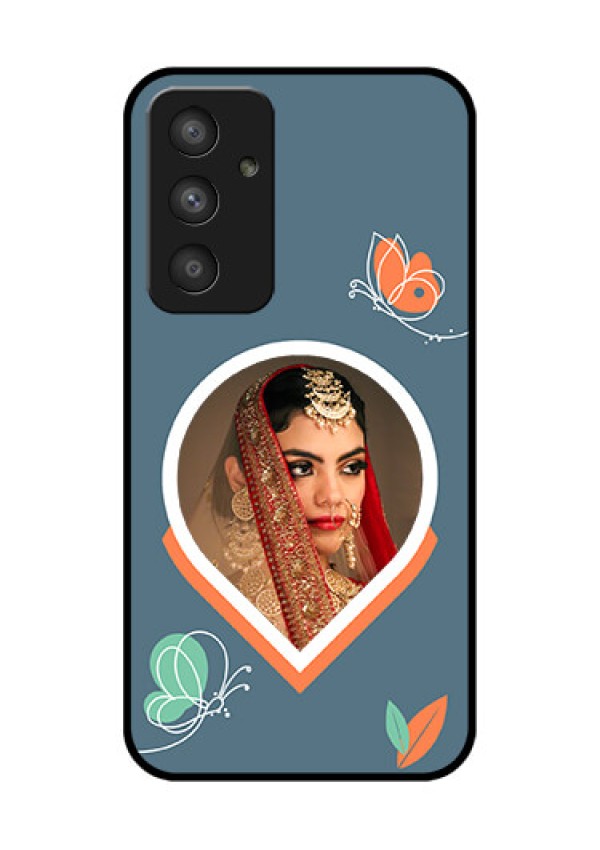 Galaxy A54 5G Custom Glass Mobile Case - Droplet Butterflies Design