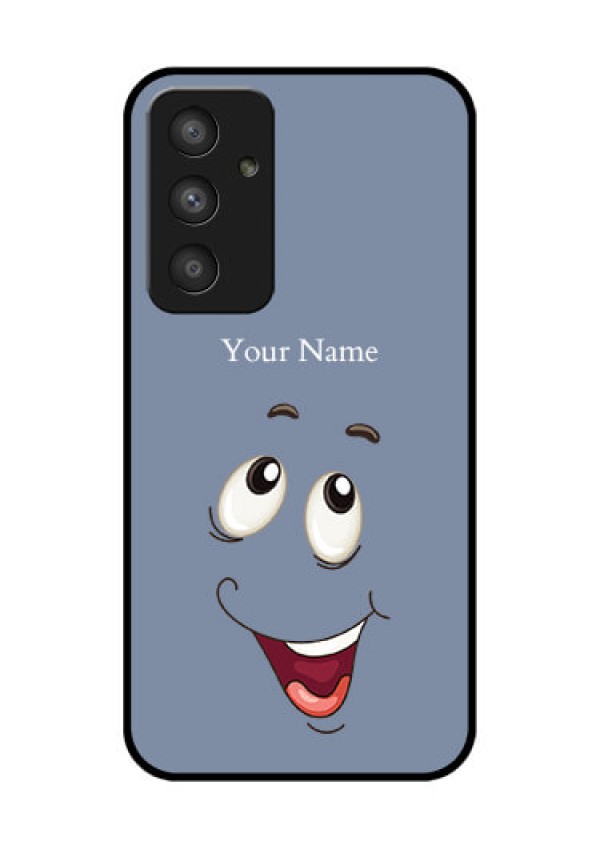 Galaxy A54 5G Photo Printing on Glass Case - Laughing Cartoon Face Design