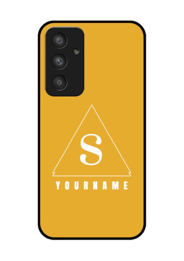 Galaxy A54 5G Personalized Glass Phone Case - simple triangle Design
