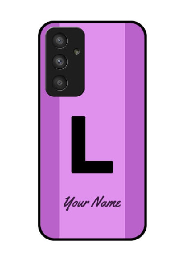 Galaxy A54 5G Custom Glass Phone Case - Tricolor custom text Design