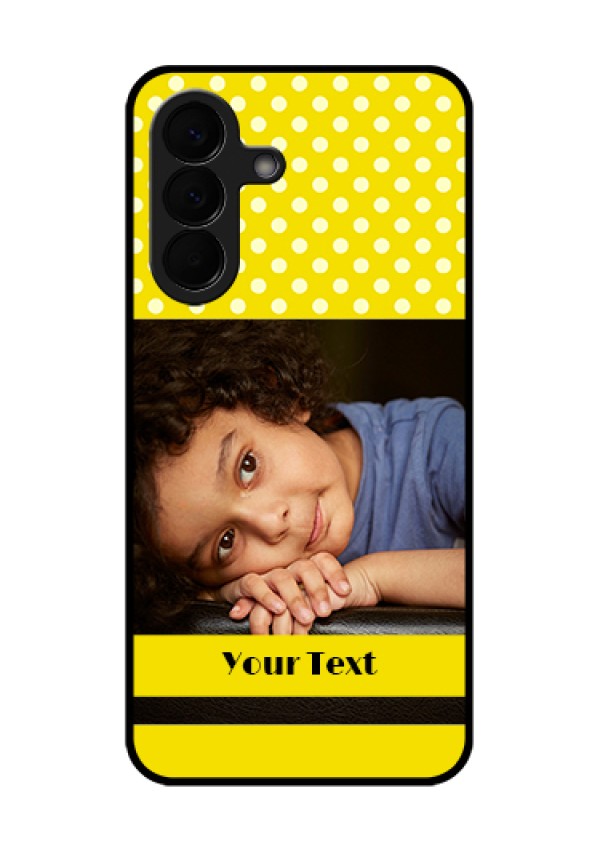 Samsung Galaxy A57 5G Custom Glass Phone Case - Bright Yellow Case Design
