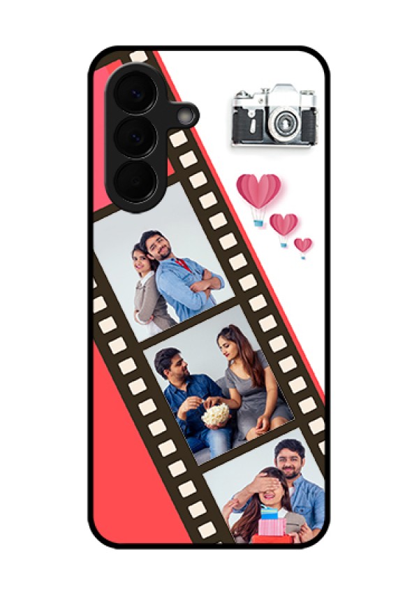 Samsung Galaxy A57 5G Custom Glass Phone Case - 3 Image Holder With Film Reel