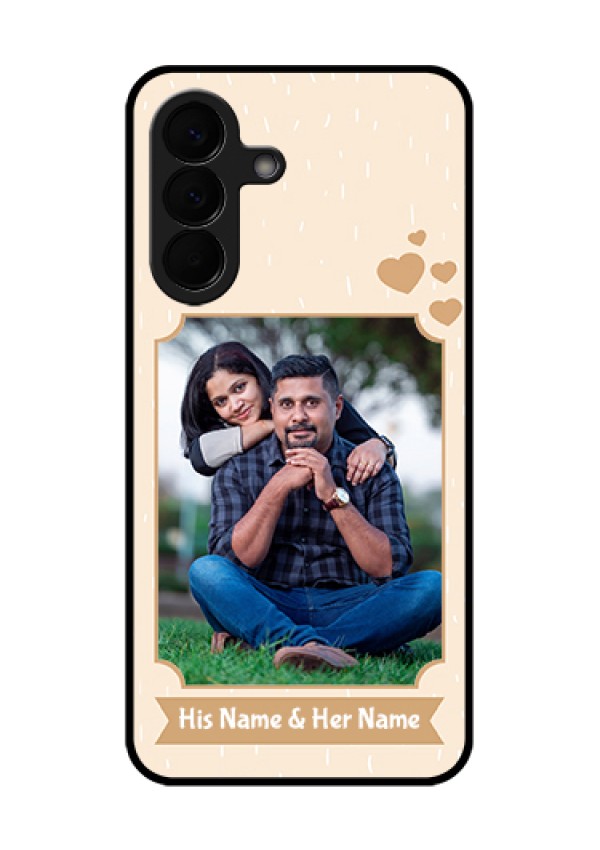 Samsung Galaxy A57 5G Custom Glass Phone Case - With Confetti Love Design