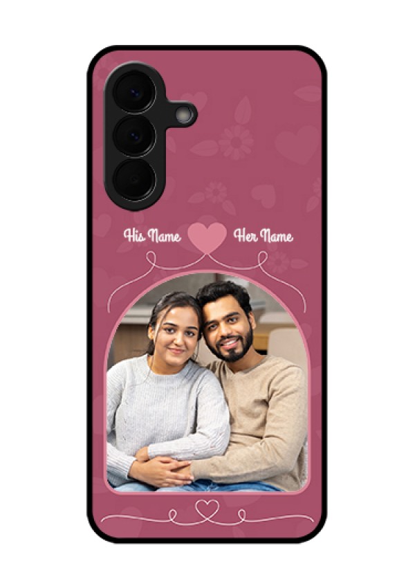 Samsung Galaxy A57 5G Custom Glass Phone Case - Love Floral Design