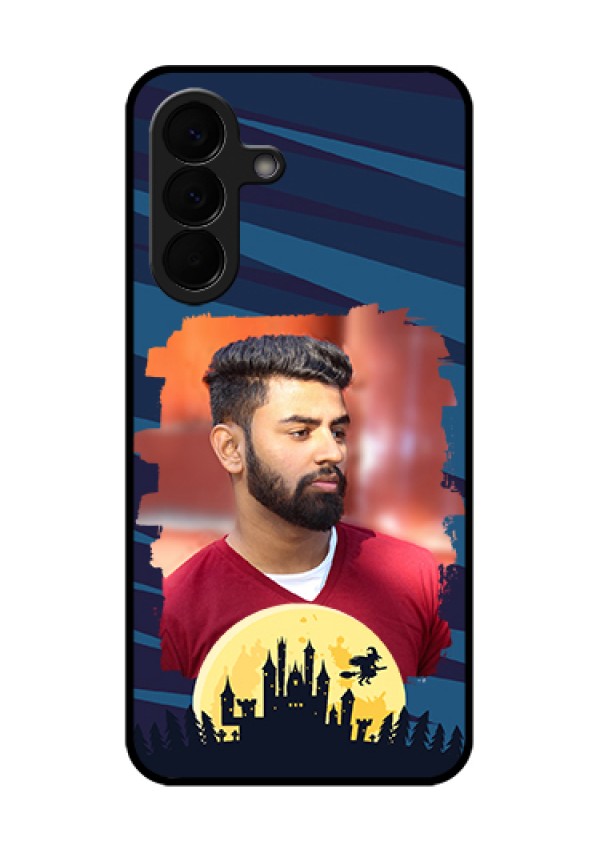 Samsung Galaxy A57 5G Custom Glass Phone Case - Halloween Witch Design