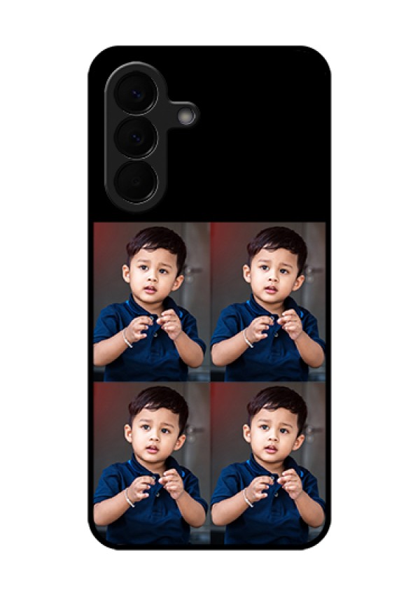 Samsung Galaxy A57 5G Custom Glass Phone Case - 4 Image Holder Design