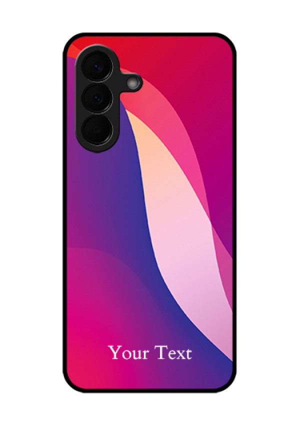 Samsung Galaxy A57 5G Custom Glass Phone Case - Digital Abstract Overlap Design