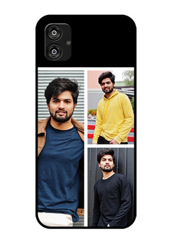 Samsung Galaxy F04 Photo Printing on Glass Case - Upload Multiple Picture Design