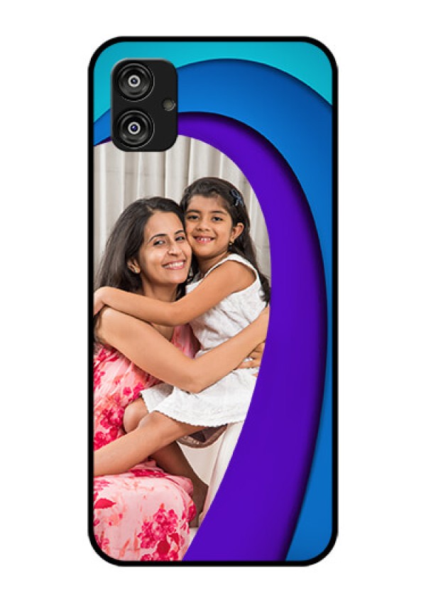 Samsung Galaxy F04 Photo Printing on Glass Case - Simple Pattern Design
