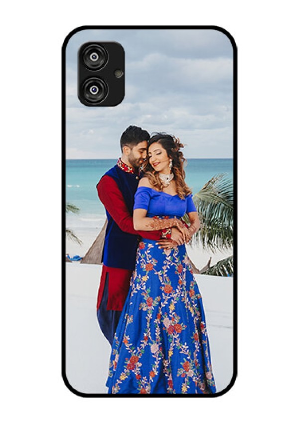 Samsung Galaxy F04 Photo Printing on Glass Case - Upload Full Picture Design