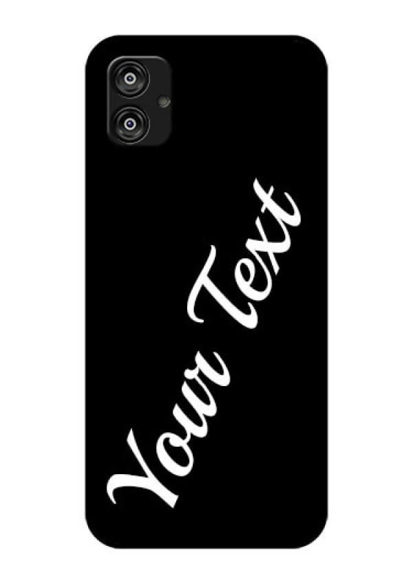 Samsung Galaxy F04 Custom Glass Mobile Cover with Your Name