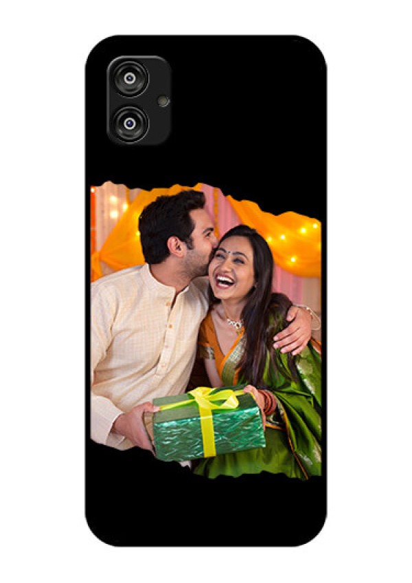 Galaxy F04 Custom Glass Phone Case - Tear-off Design