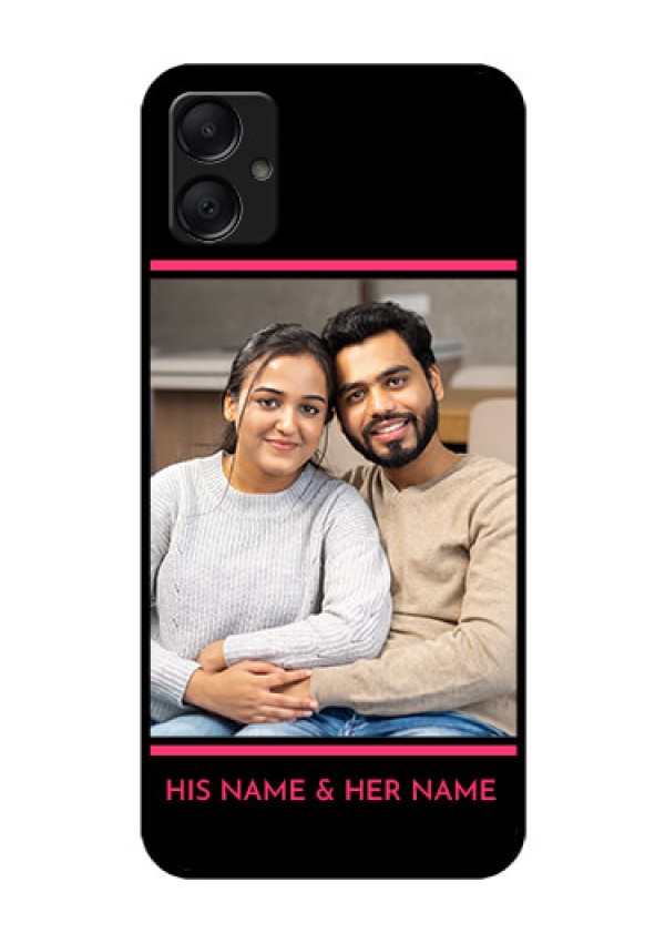 Galaxy F05 Custom Glass Phone Case - With Add Text Design