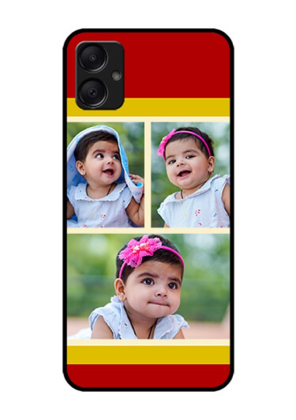 Galaxy F05 Custom Glass Phone Case - Multiple Pic Upload Design