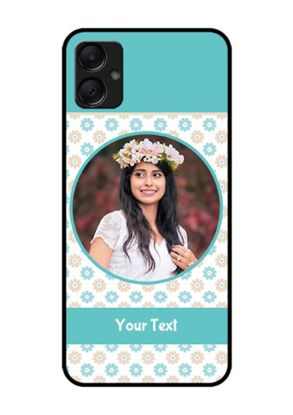 Galaxy F05 Custom Glass Phone Case - Beautiful Flowers Design