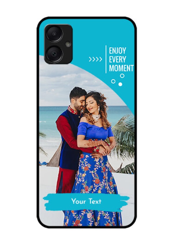 Galaxy F05 Custom Glass Phone Case - Happy Moment Design