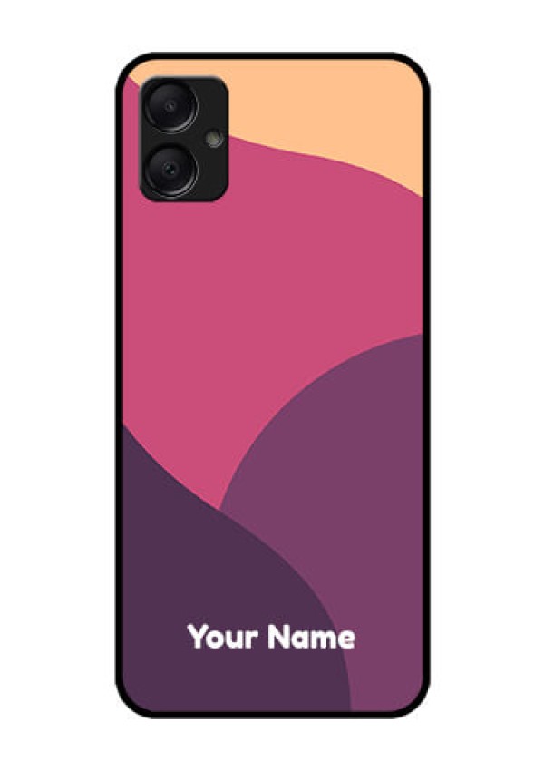Galaxy F05 Custom Glass Phone Case - Mixed Multi - Colour Abstract Art Design