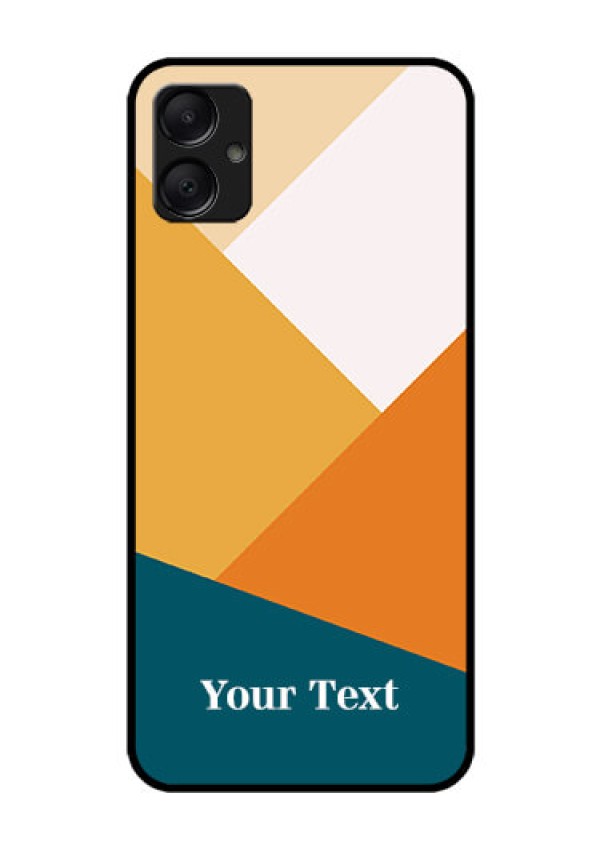 Galaxy F05 Custom Glass Phone Case - Stacked Multi - Colour Design