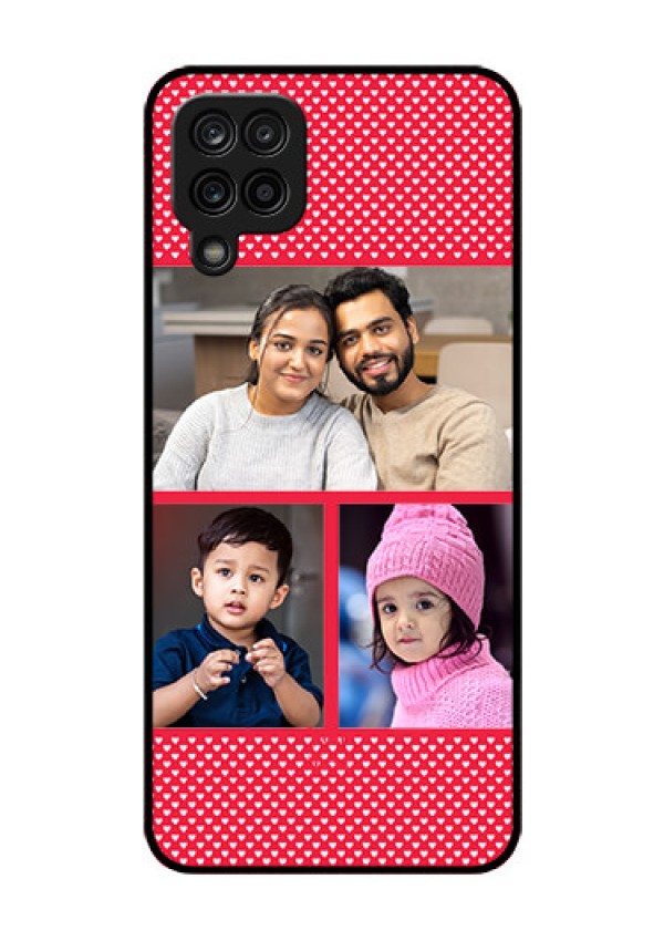 Galaxy F12 Personalized Glass Phone Case - Bulk Pic Upload Design