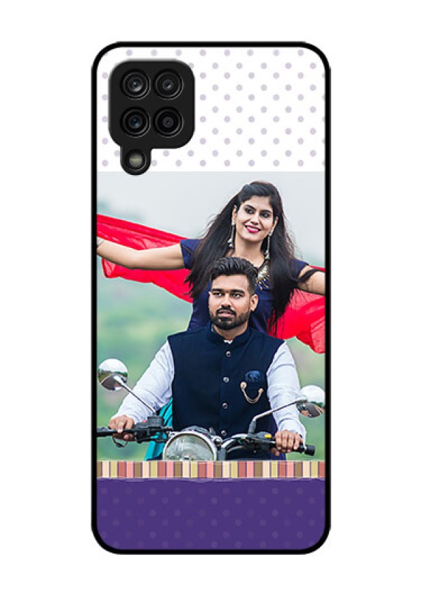 Galaxy F12 Photo Printing on Glass Case - Cute Family Design
