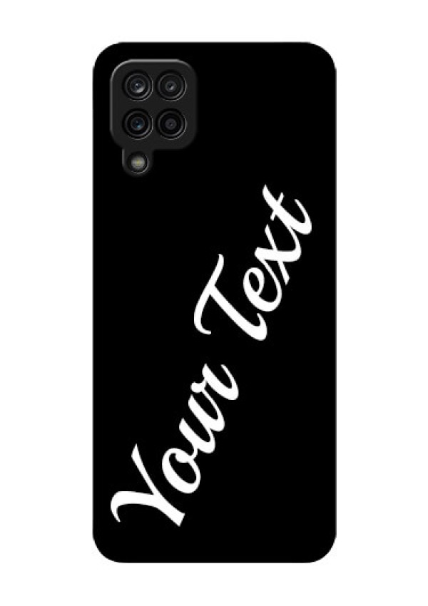 Galaxy F12 Custom Glass Mobile Cover with Your Name