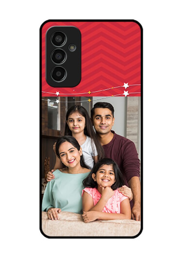 Galaxy F13 Personalized Glass Phone Case - Happy Family Design