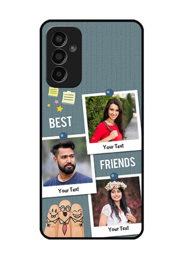 Galaxy F13 Personalized Glass Phone Case - Sticky Frames and Friendship Design