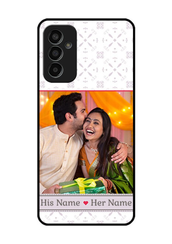 Galaxy F13 Custom Glass Mobile Case - with Photo and Ethnic Design