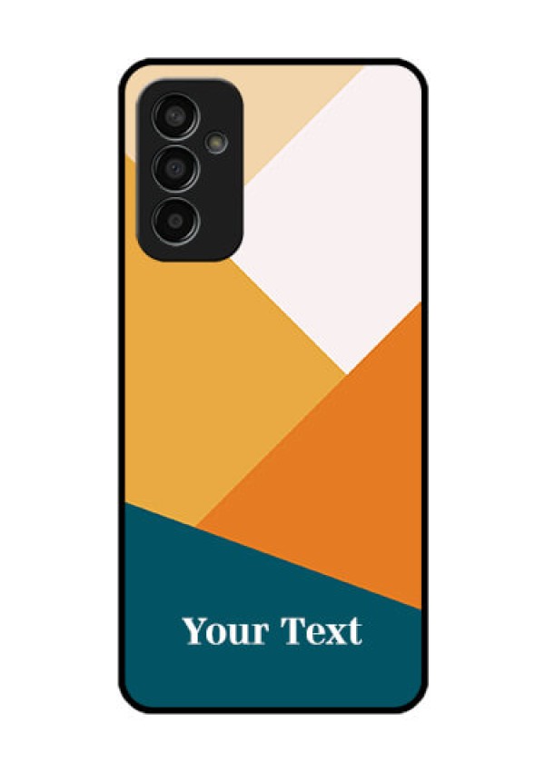 Galaxy F13 Personalized Glass Phone Case - Stacked Multi-colour Design