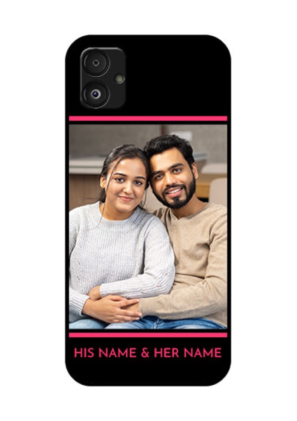 Samsung Galaxy F14 5G Custom Glass Mobile Case - with Add Text Design