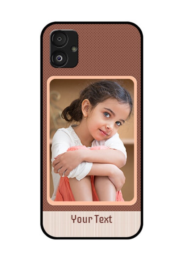 Samsung Galaxy F14 5G Custom Glass Phone Case - Simple Pic Upload Design