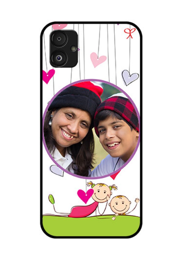 Samsung Galaxy F14 5G Photo Printing on Glass Case - Cute Kids Phone Case Design