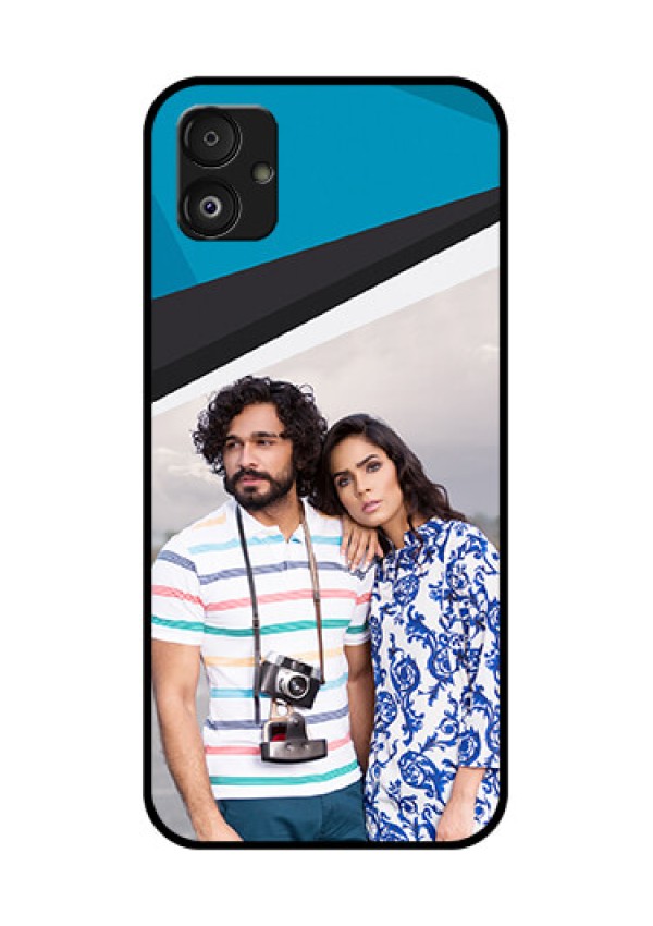 Samsung Galaxy F14 5G Photo Printing on Glass Case - Simple Pattern Photo Upload Design