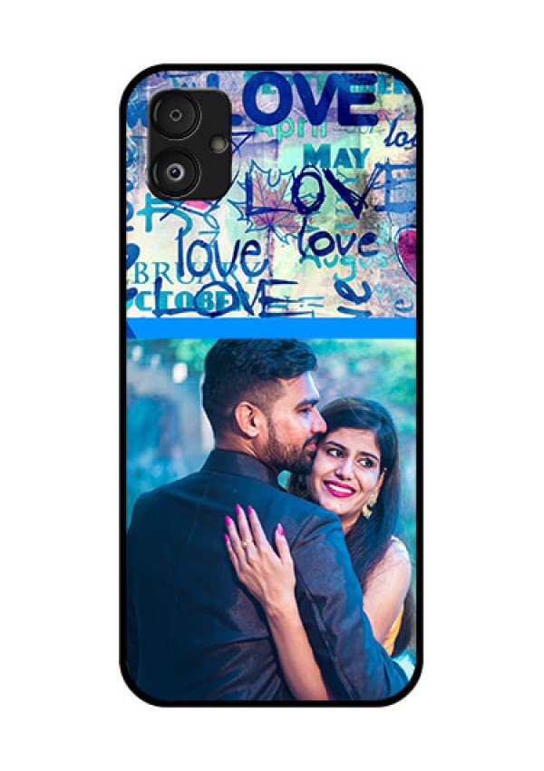 Samsung Galaxy F14 5G Custom Glass Mobile Case - Colorful Love Design