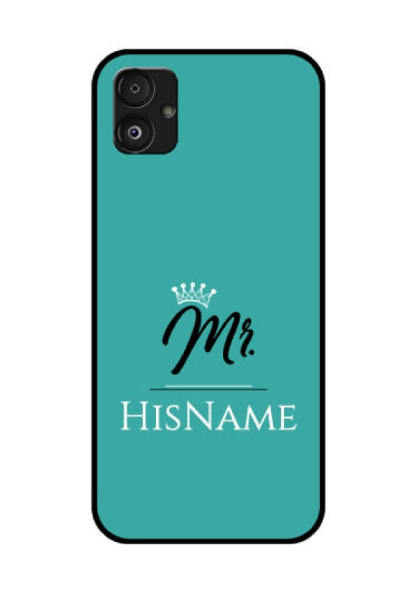 Samsung Galaxy F14 5G Custom Glass Phone Case Mr with Name