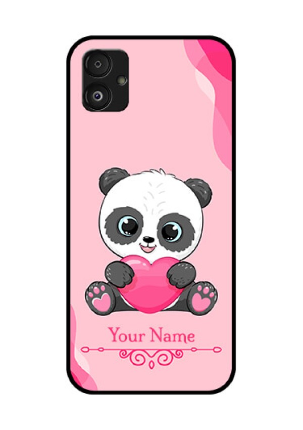 Samsung Galaxy F14 5G Custom Glass Mobile Case - Cute Panda Design