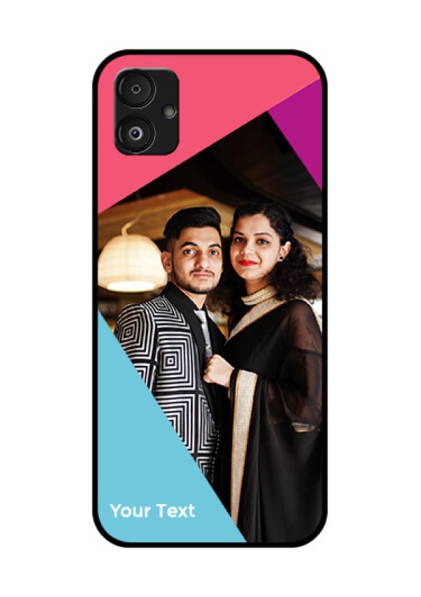 Samsung Galaxy F14 5G Custom Glass Mobile Case - Stacked Triple colour Design