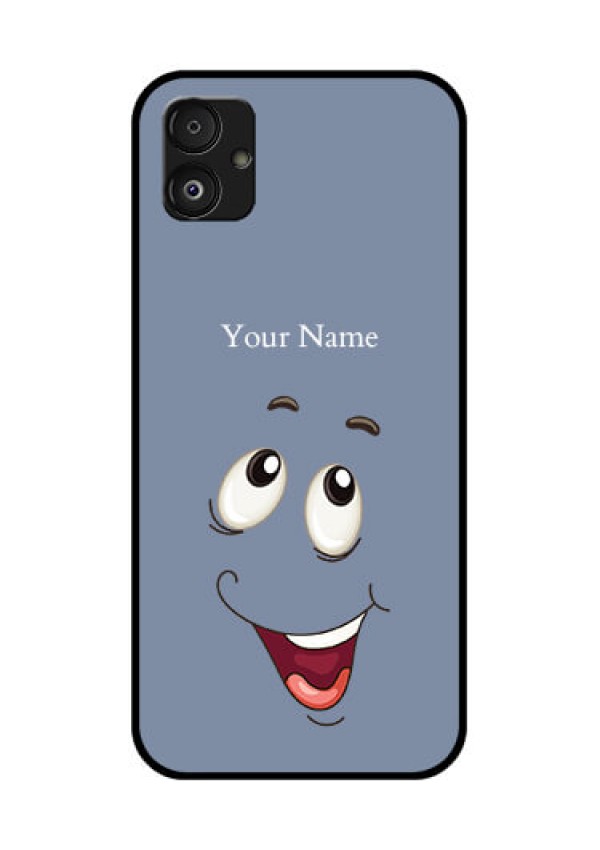 Samsung Galaxy F14 5G Photo Printing on Glass Case - Laughing Cartoon Face Design