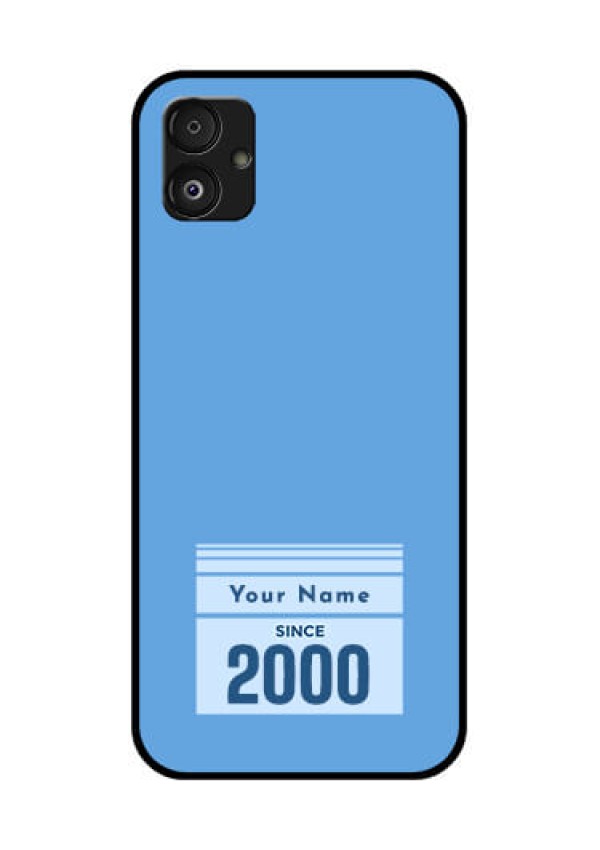 Samsung Galaxy F14 5G Custom Glass Mobile Case - Custom Year of birth Design