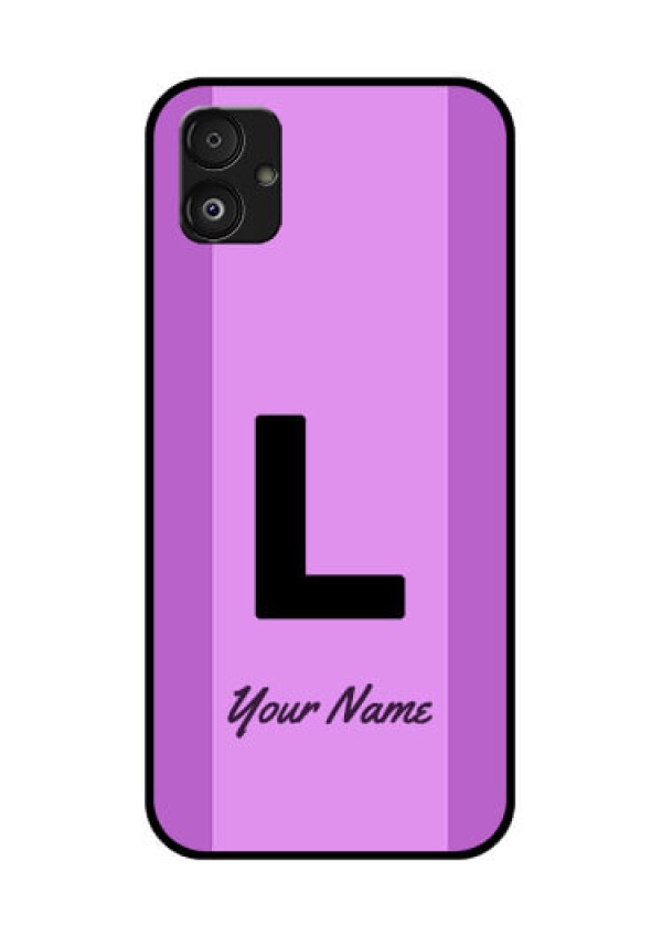 Samsung Galaxy F14 5G Custom Glass Phone Case - Tricolor custom text Design