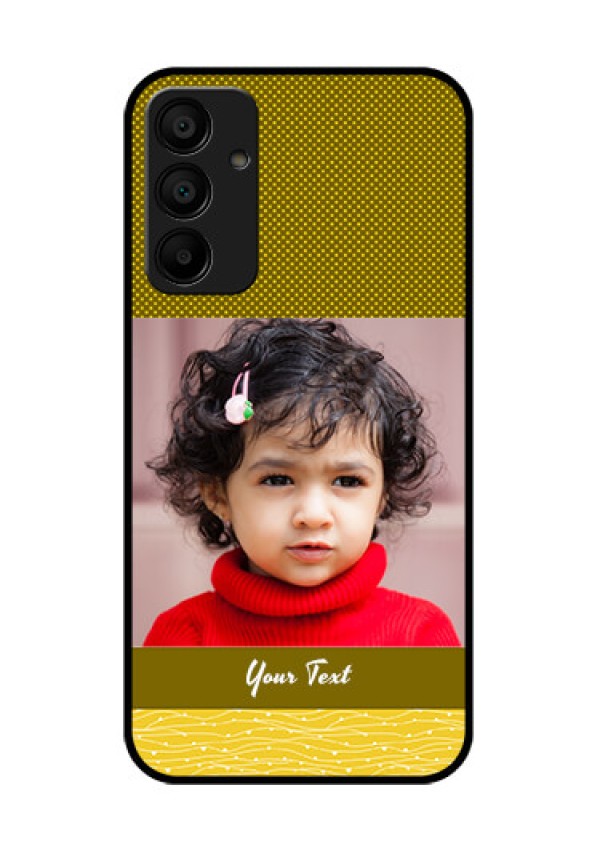 Galaxy F15 5G Custom Glass Phone Case - Simple Green Color Design