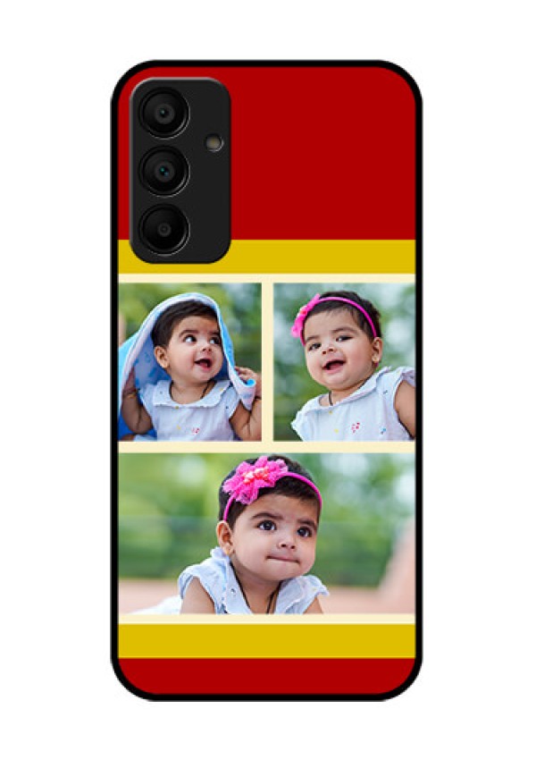Galaxy F15 5G Custom Glass Phone Case - Multiple Pic Upload Design