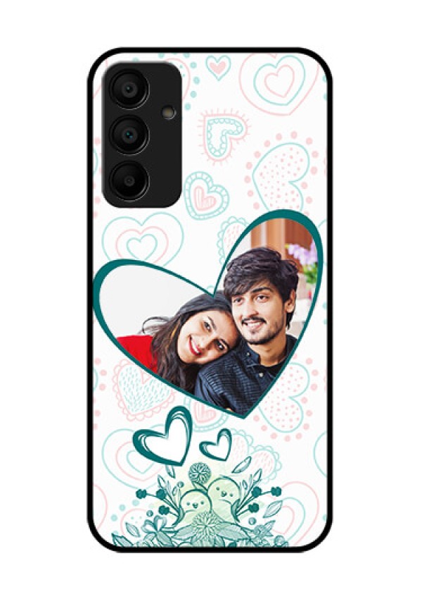Galaxy F15 5G Custom Glass Phone Case - Premium Couple Design