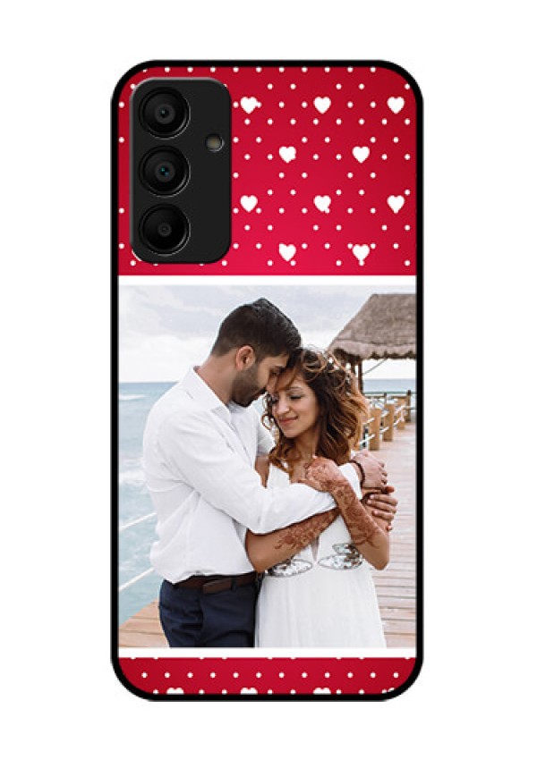 Galaxy F15 5G Custom Glass Phone Case - Hearts Mobile Case Design