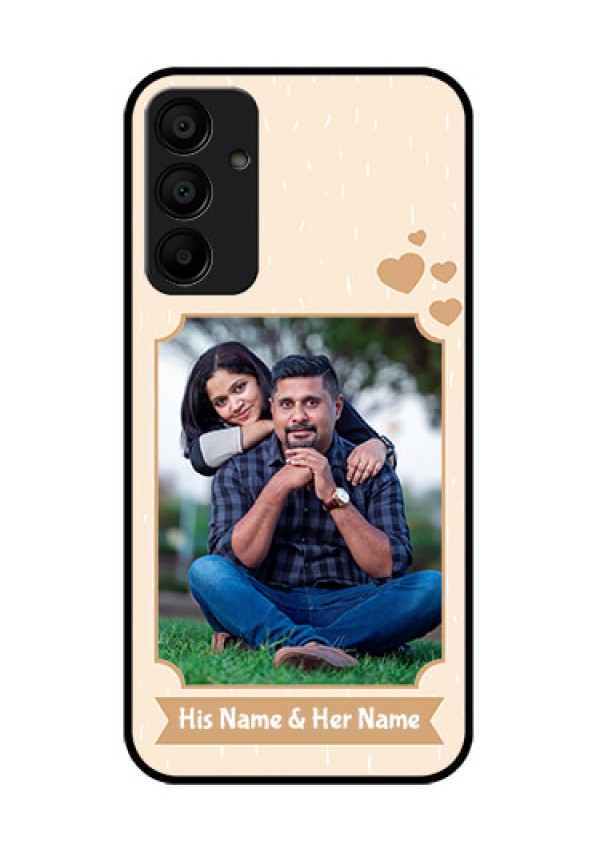 Galaxy F15 5G Custom Glass Phone Case - With Confetti Love Design