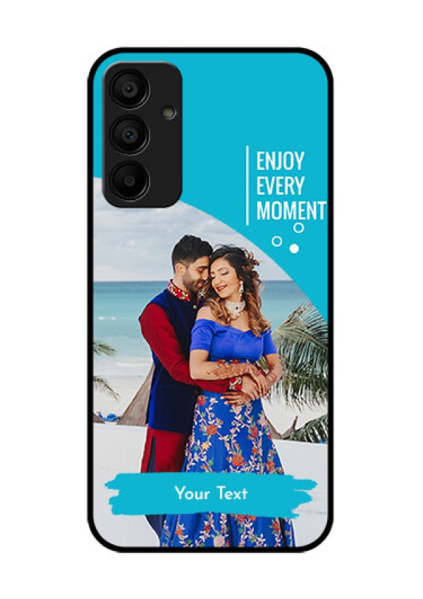 Galaxy F15 5G Custom Glass Phone Case - Happy Moment Design